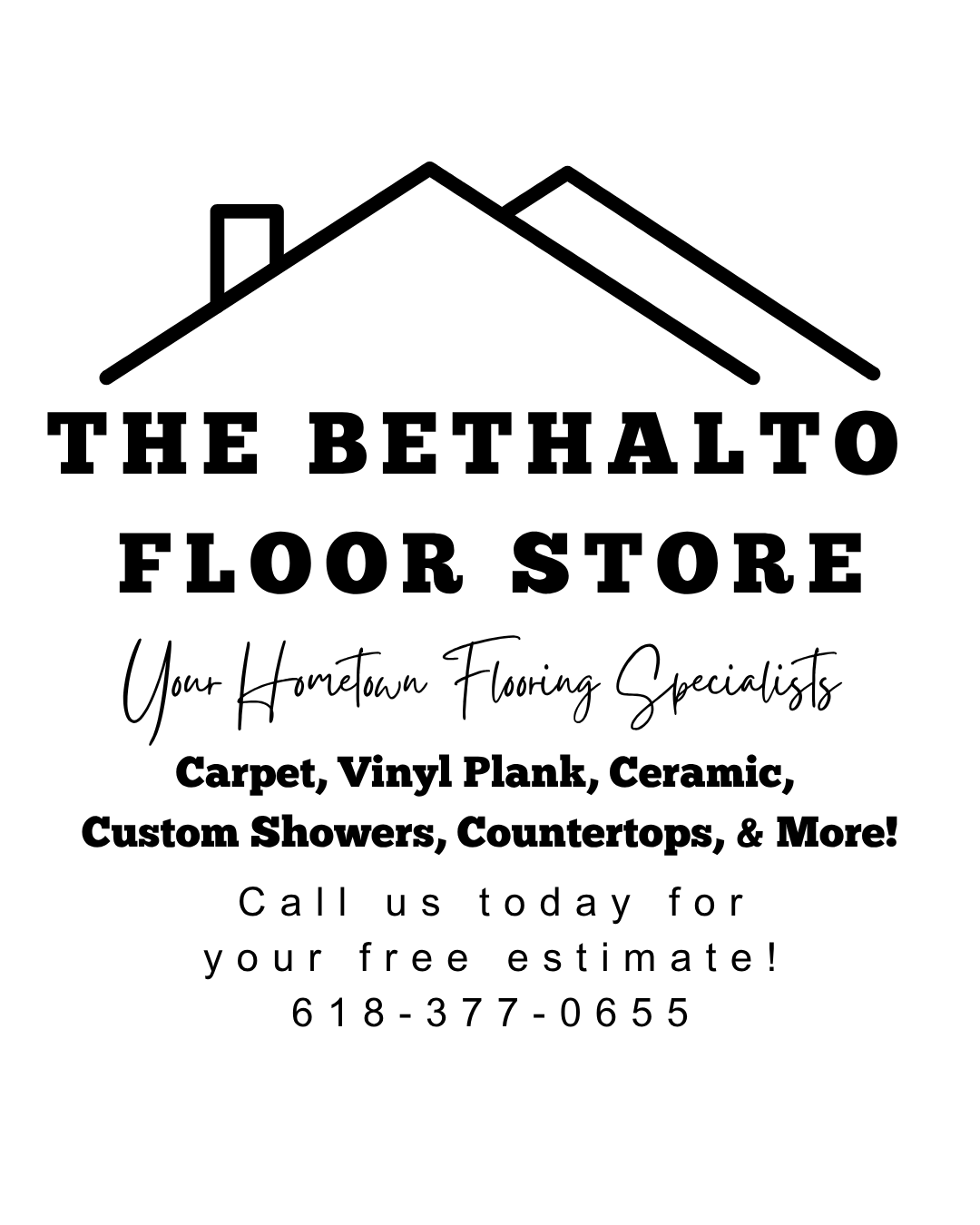 Bethalto Floor Store Logo with phone number